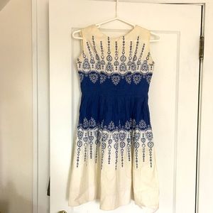 Vintage embroidered summer dress